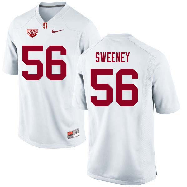 Men Stanford Cardinal #56 Will Sweeney College Football Jerseys Sale-White - Click Image to Close